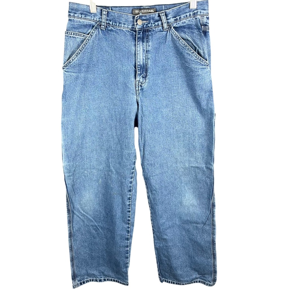 Levi's SilverTab Carpenter Jeans Mens 32 Blue Relaxed Straight Leg Workwear
